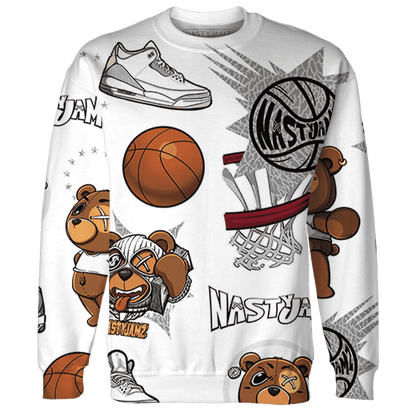 Craft Ivory 3s Sweatshirt Match BER Icon Wallpapers 3D All-Over Print - NastyJamz