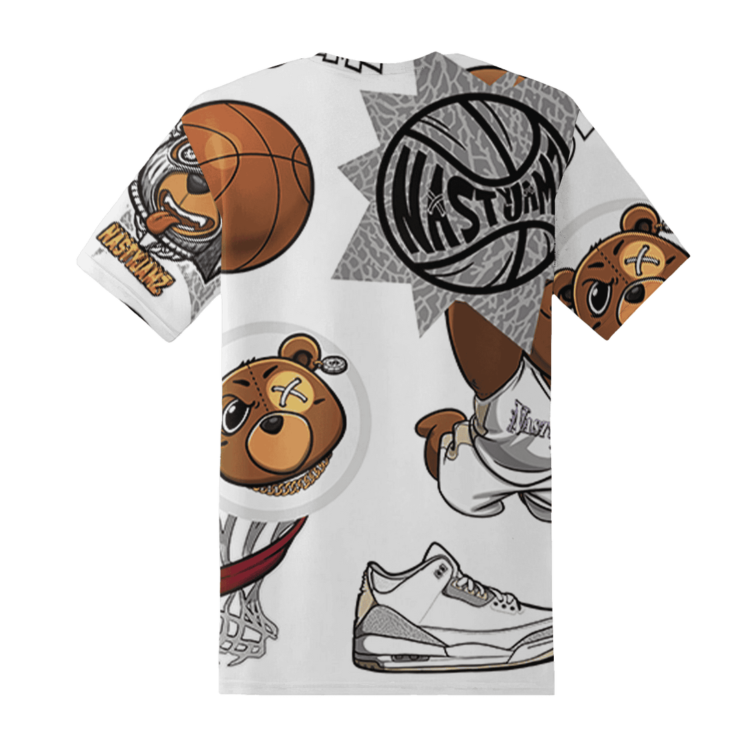 Craft Ivory 3s T Shirt Match BER Icon Wallpapers 3D All-Over Print - NastyJamz