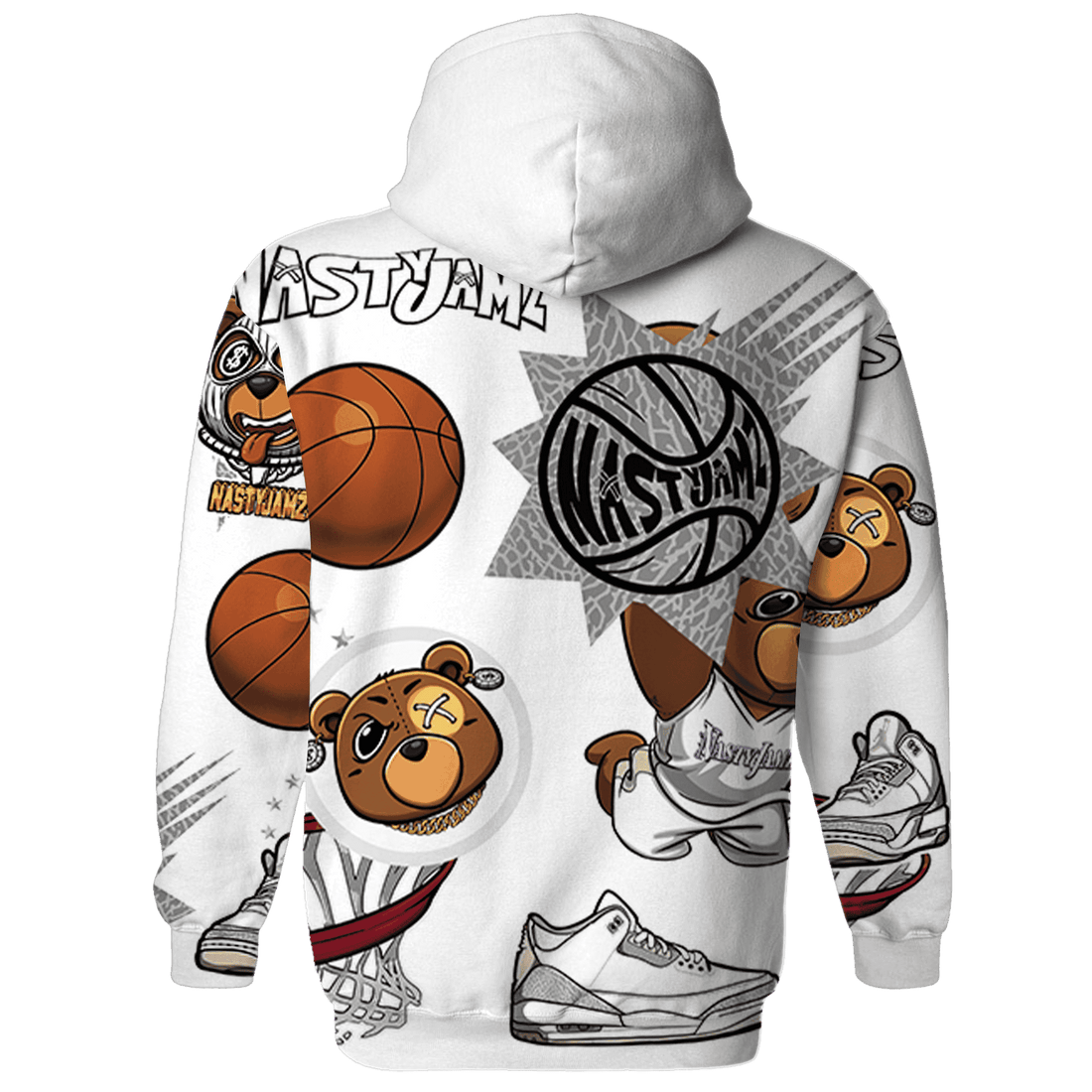 Craft Ivory 3s Hoodie Match BER Icon Wallpapers 3D All-Over Print - NastyJamz
