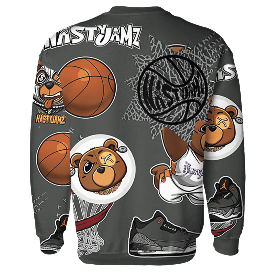 Fear Pack 3s Sweatshirt Match BER Icon Wallpapers 3D All-Over Print - NastyJamz