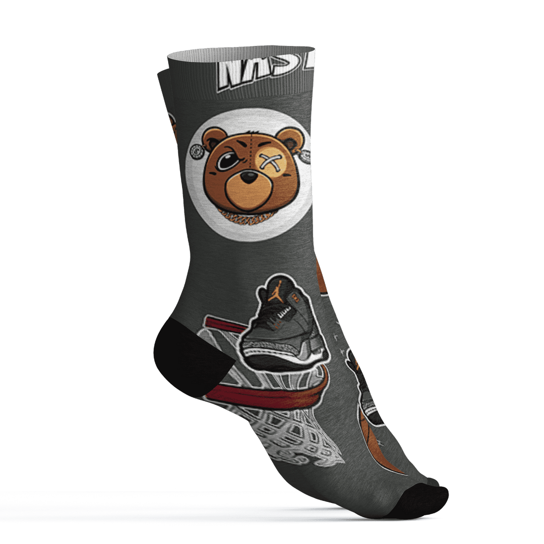 Fear Pack 3s Socks Match BER Icon Wallpapers 3D All-Over Print - NastyJamz