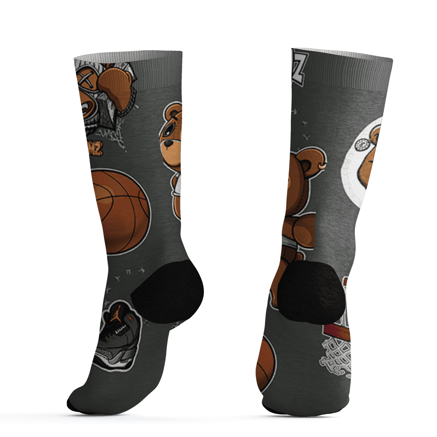 Fear Pack 3s Socks Match BER Icon Wallpapers 3D All-Over Print - NastyJamz