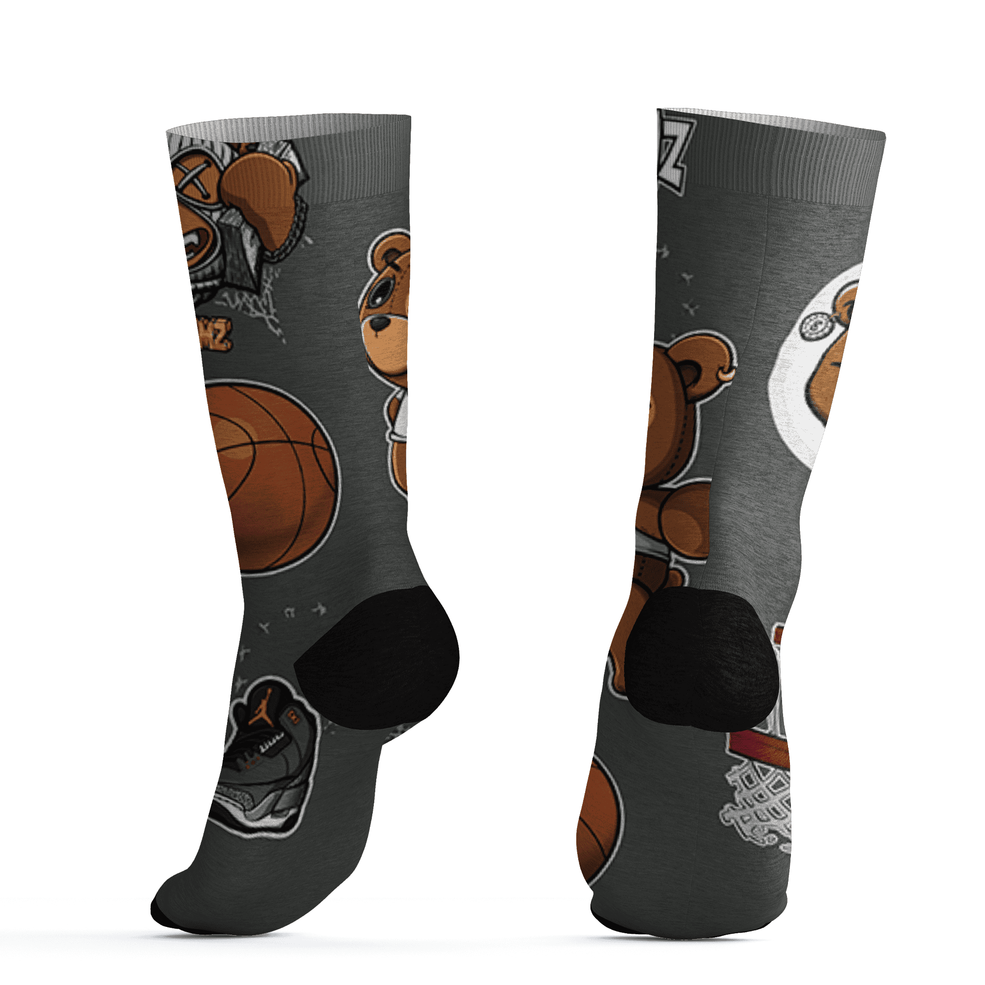 Fear Pack 3s Socks Match BER Icon Wallpapers 3D All-Over Print - NastyJamz