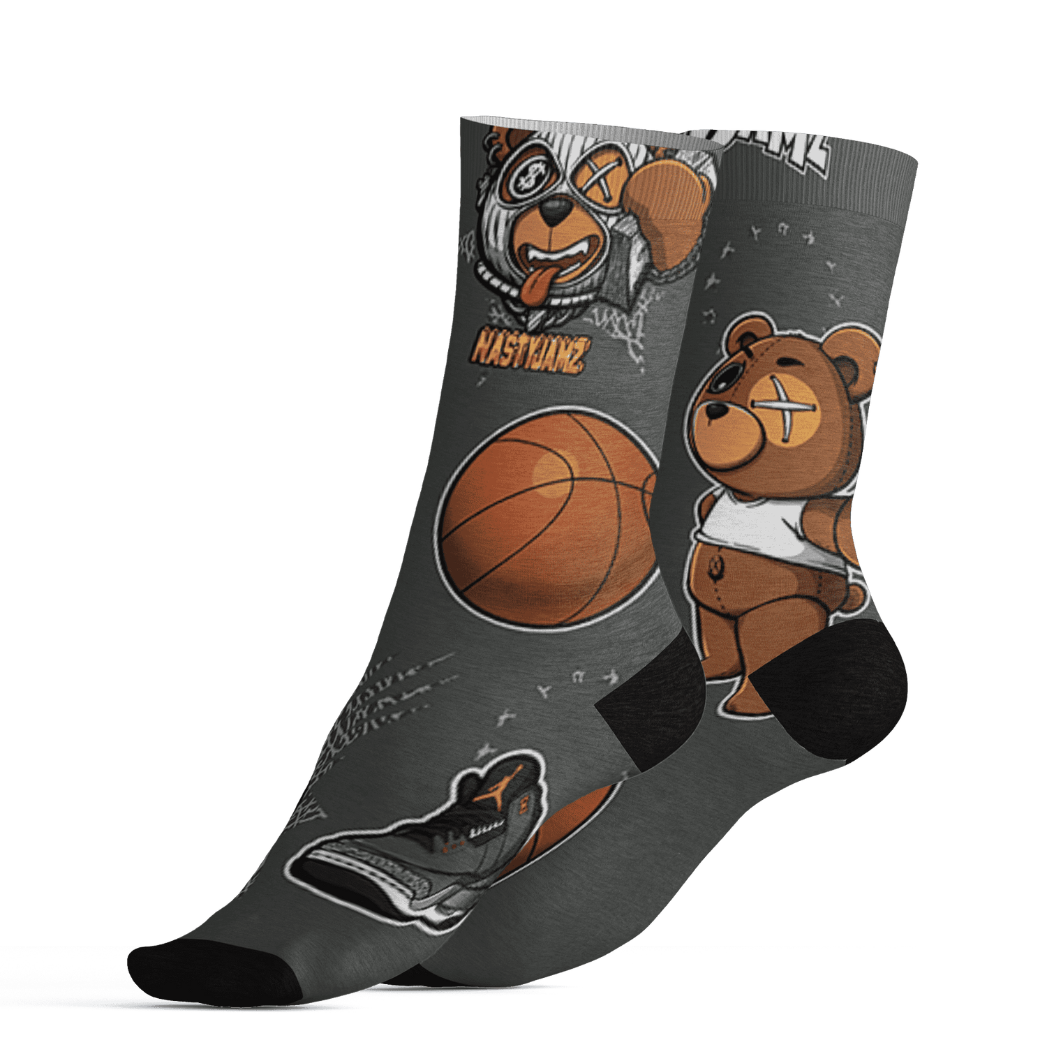 Fear Pack 3s Socks Match BER Icon Wallpapers 3D All-Over Print - NastyJamz
