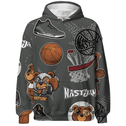 Fear Pack 3s Hoodie Match BER Icon Wallpapers 3D All-Over Print - NastyJamz
