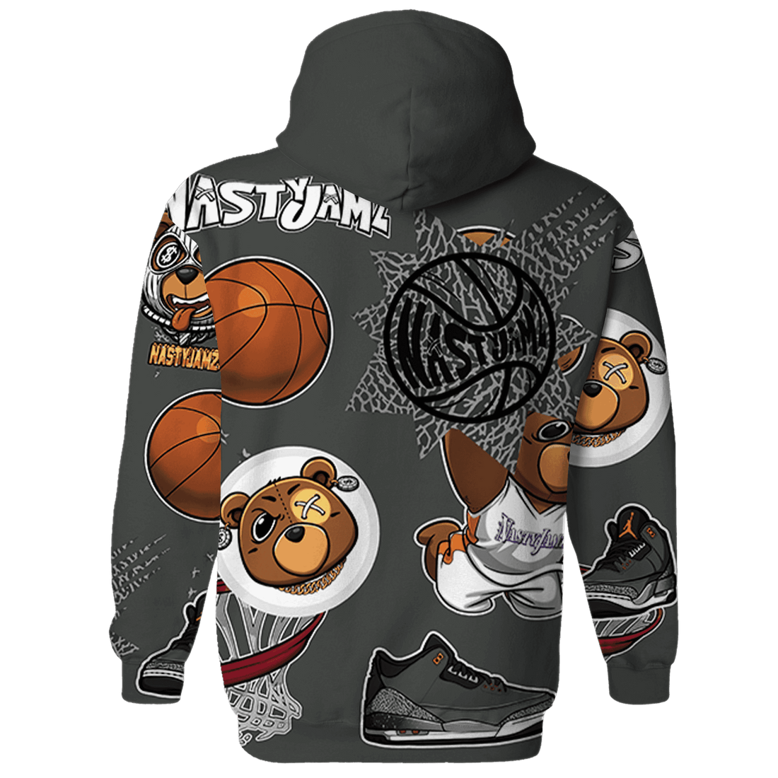 Fear Pack 3s Hoodie Match BER Icon Wallpapers 3D All-Over Print - NastyJamz