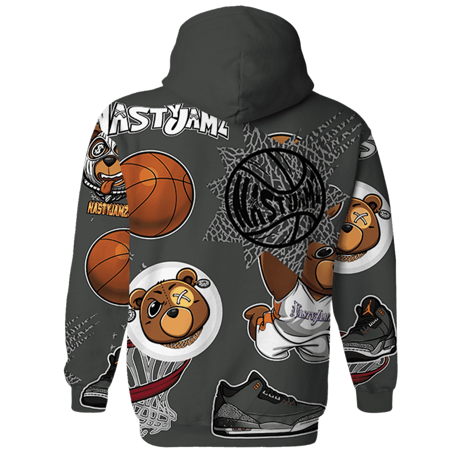 Fear Pack 3s Hoodie Match BER Icon Wallpapers 3D All-Over Print - NastyJamz