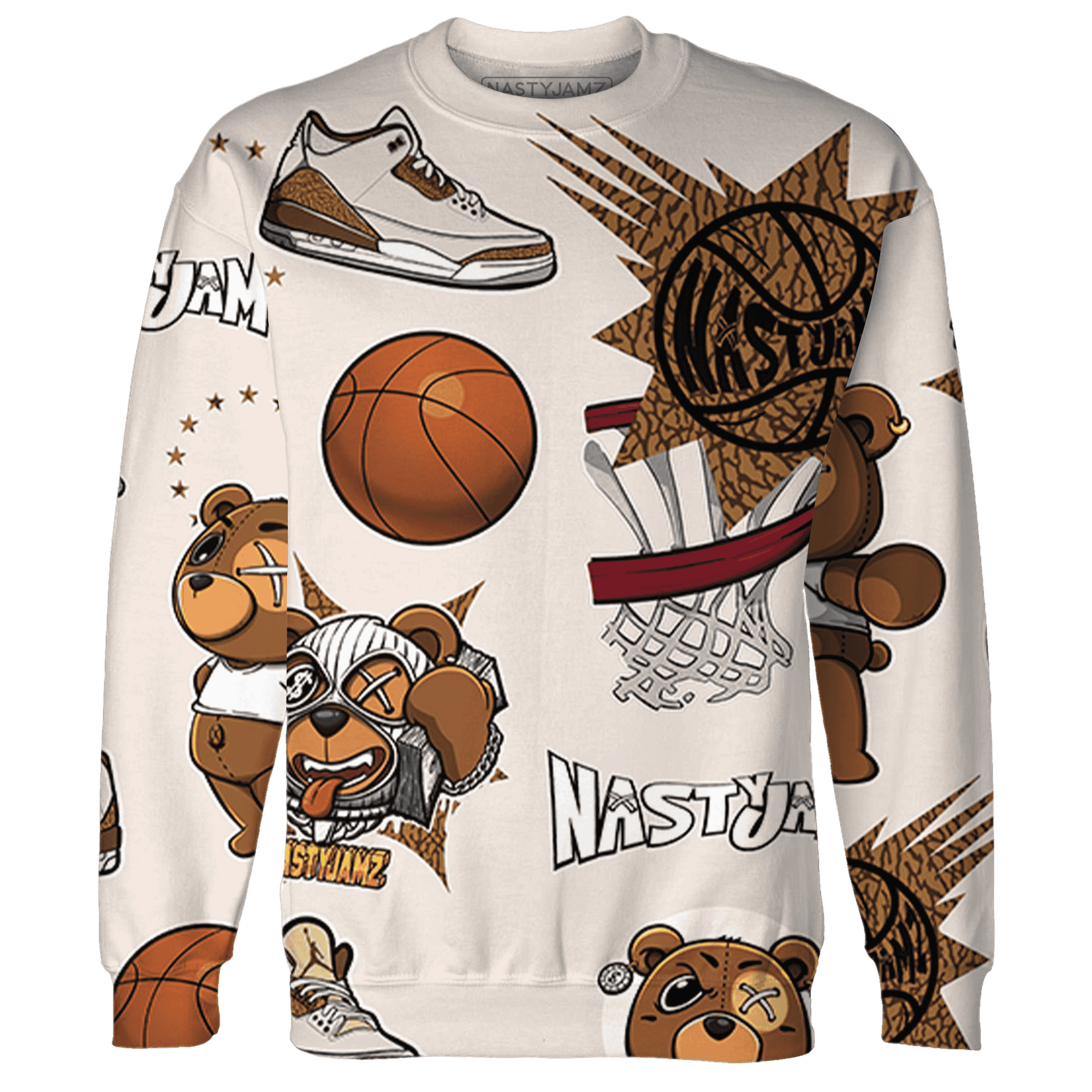 Palomino 3s Sweatshirt Match BER Icon Wallpapers 3D All-Over Print - NastyJamz