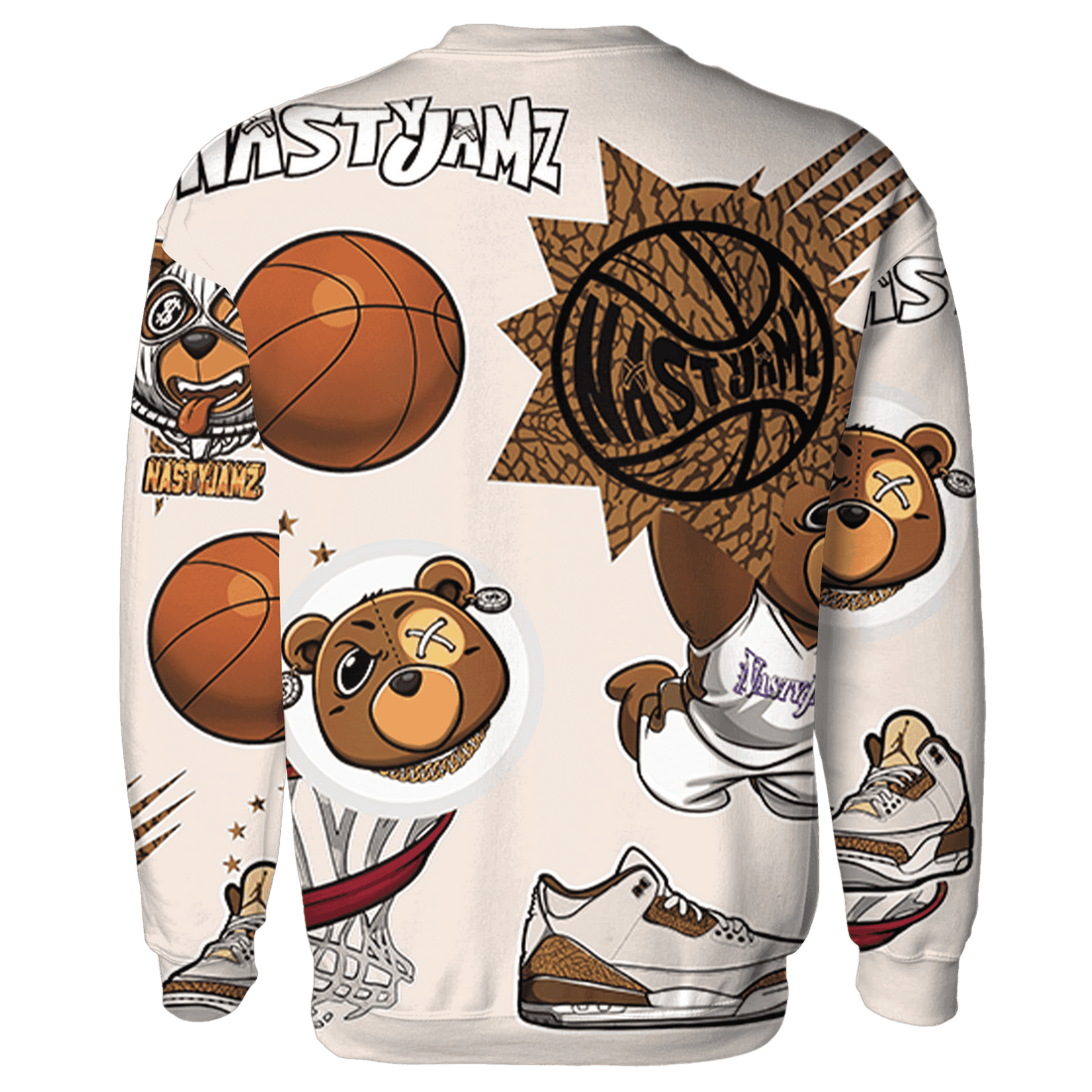 Palomino 3s Sweatshirt Match BER Icon Wallpapers 3D All-Over Print - NastyJamz