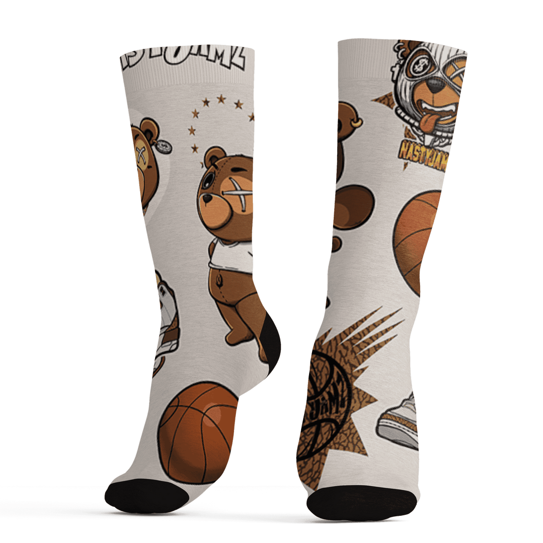 Palomino 3s Socks Match BER Icon Wallpapers 3D All-Over Print - NastyJamz