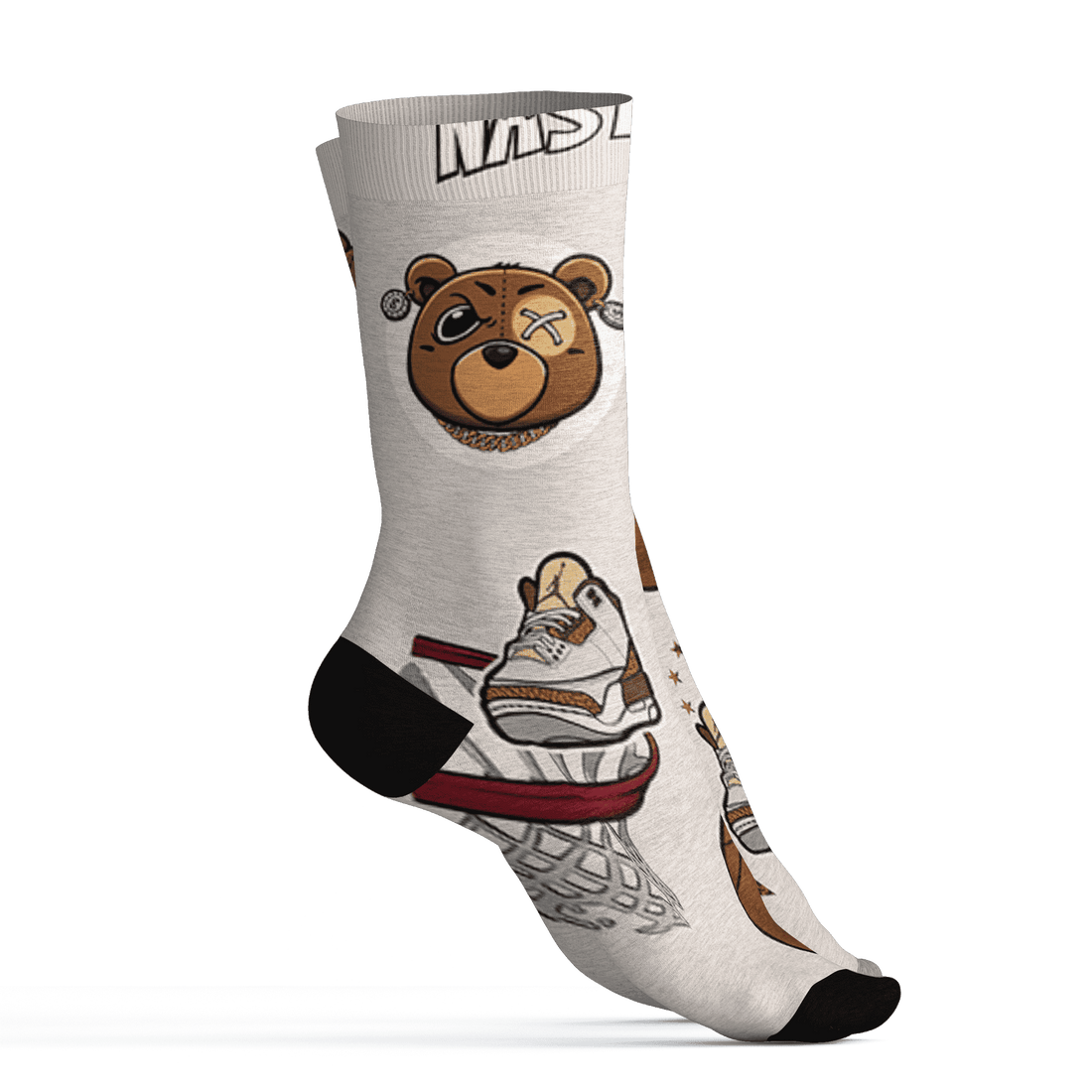 Palomino 3s Socks Match BER Icon Wallpapers 3D All-Over Print - NastyJamz