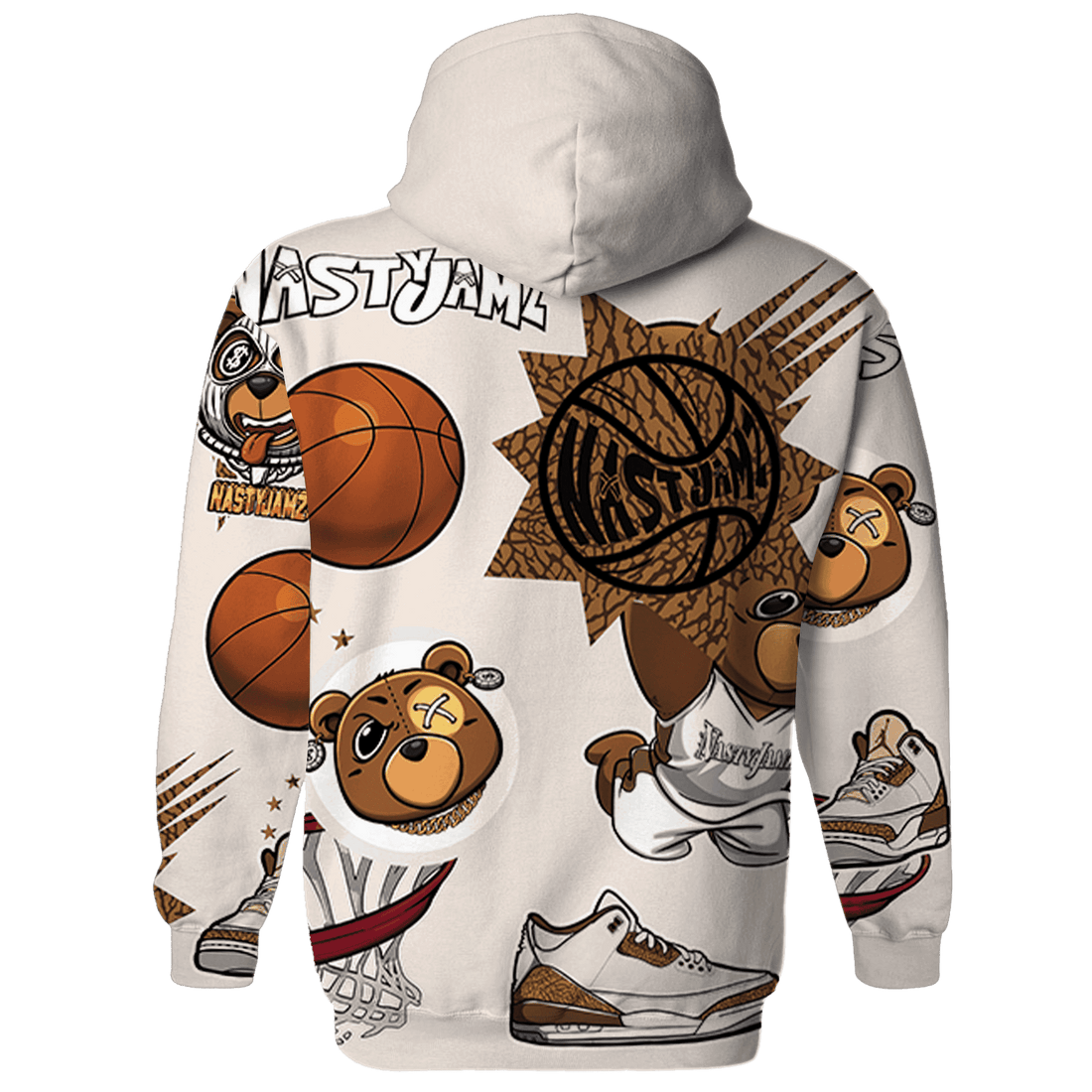 Palomino 3s Hoodie Match BER Icon Wallpapers 3D All-Over Print - NastyJamz