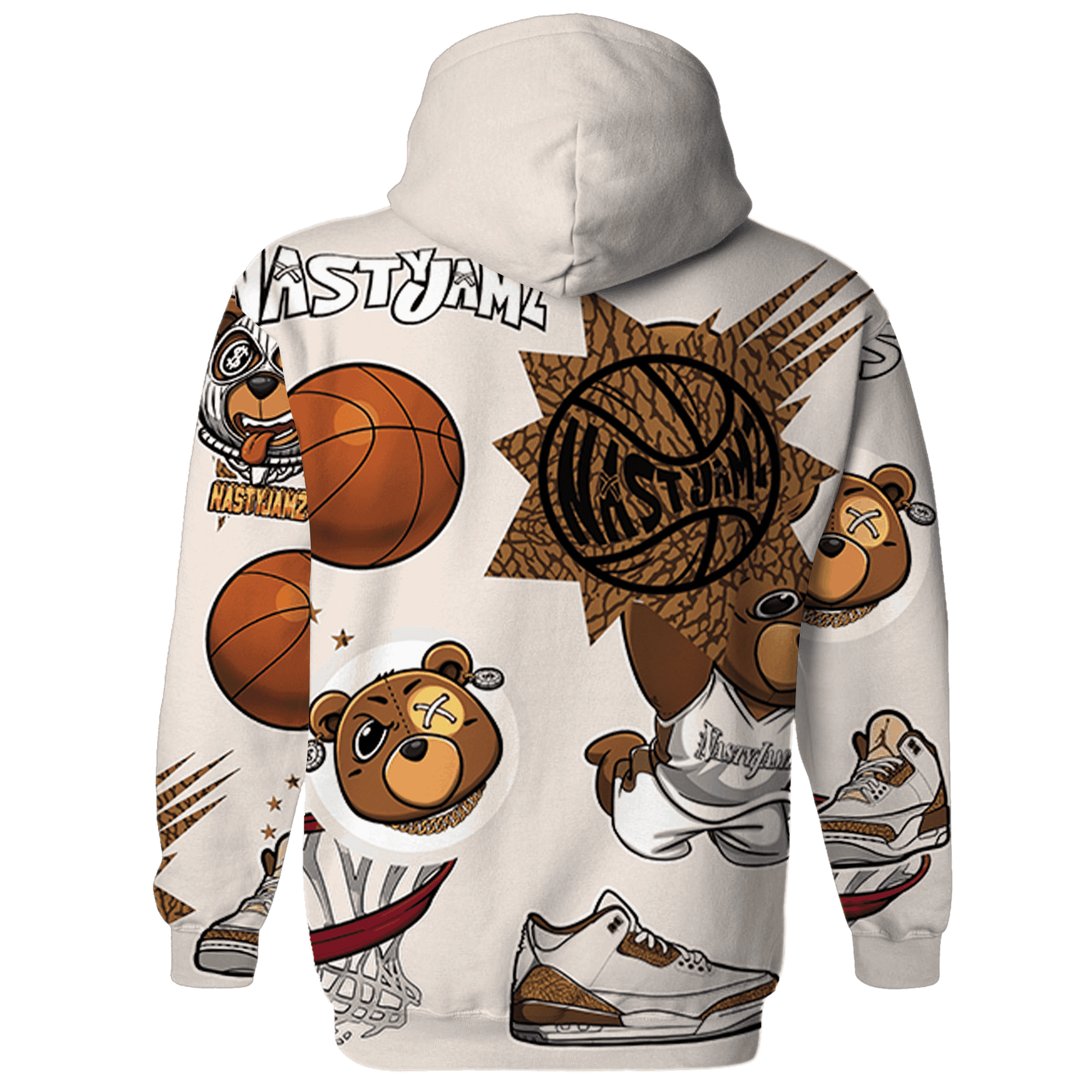 Palomino 3s Hoodie Match BER Icon Wallpapers 3D All-Over Print - NastyJamz