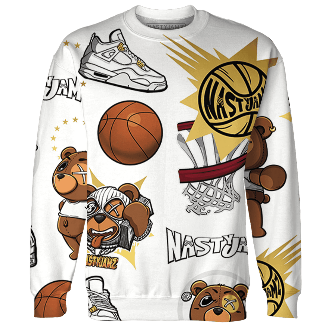 Sail 4s Sweatshirt Match BER Icon Wallpapers 3D All-Over Print - NastyJamz