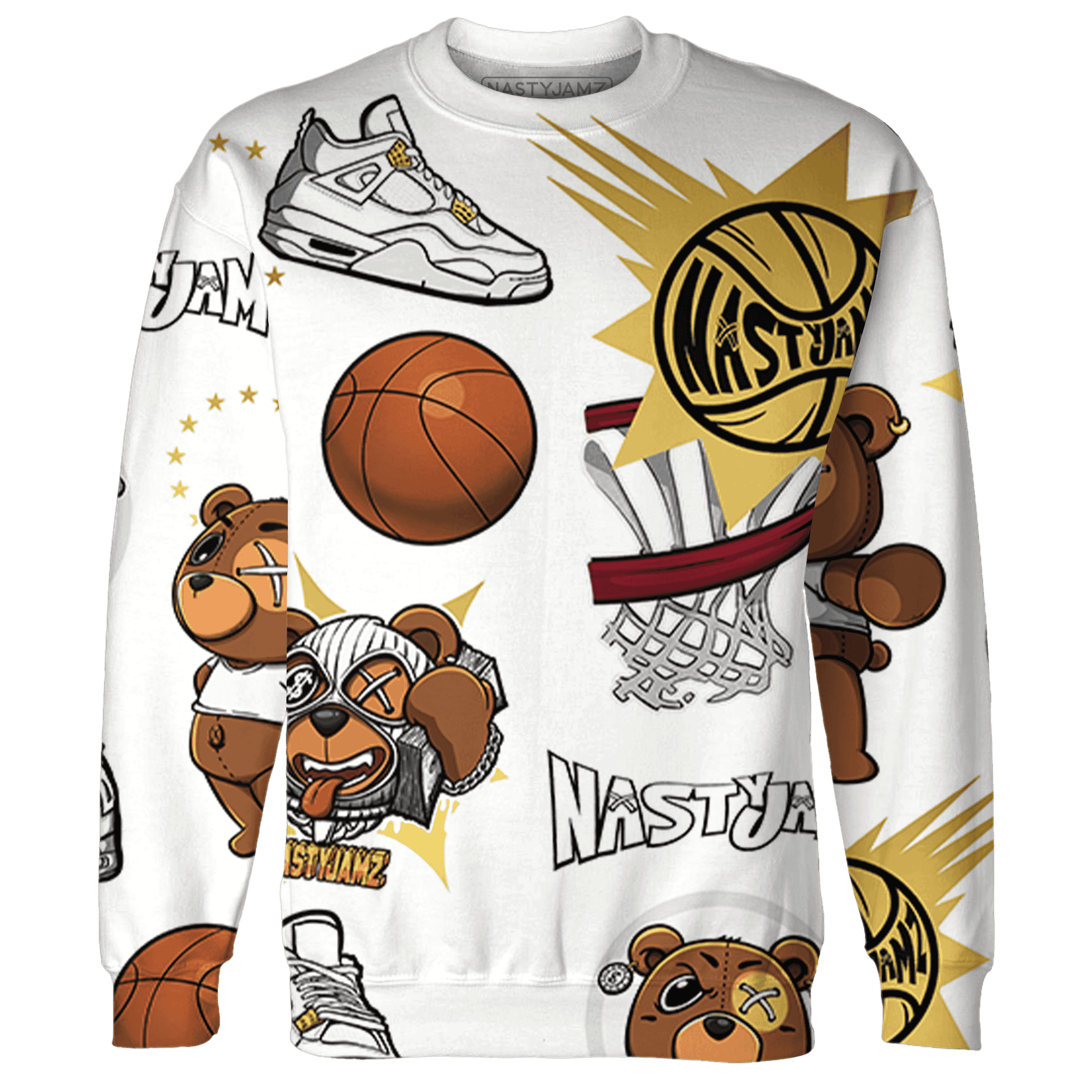 Sail 4s Sweatshirt Match BER Icon Wallpapers 3D All-Over Print - NastyJamz