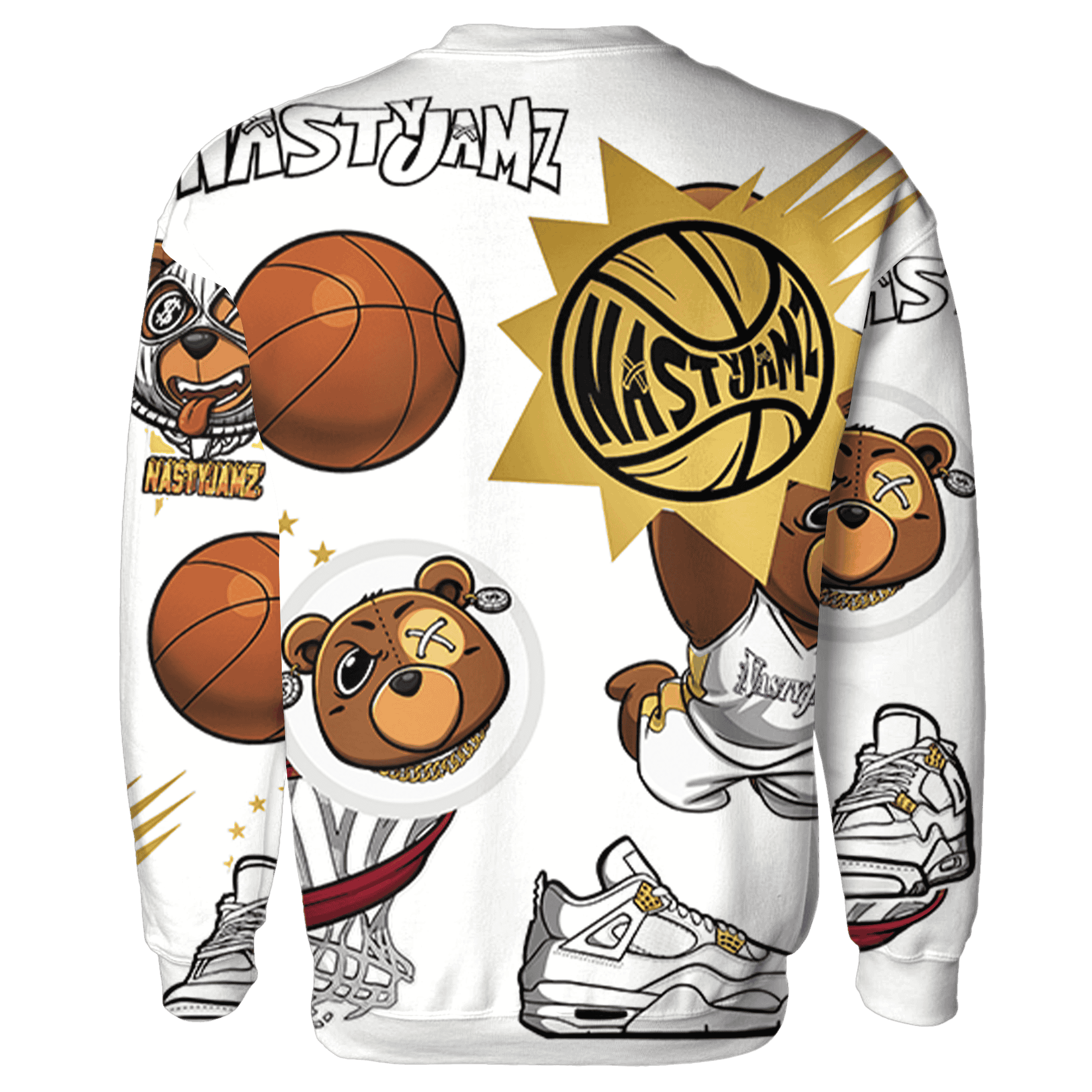 Sail 4s Sweatshirt Match BER Icon Wallpapers 3D All-Over Print - NastyJamz