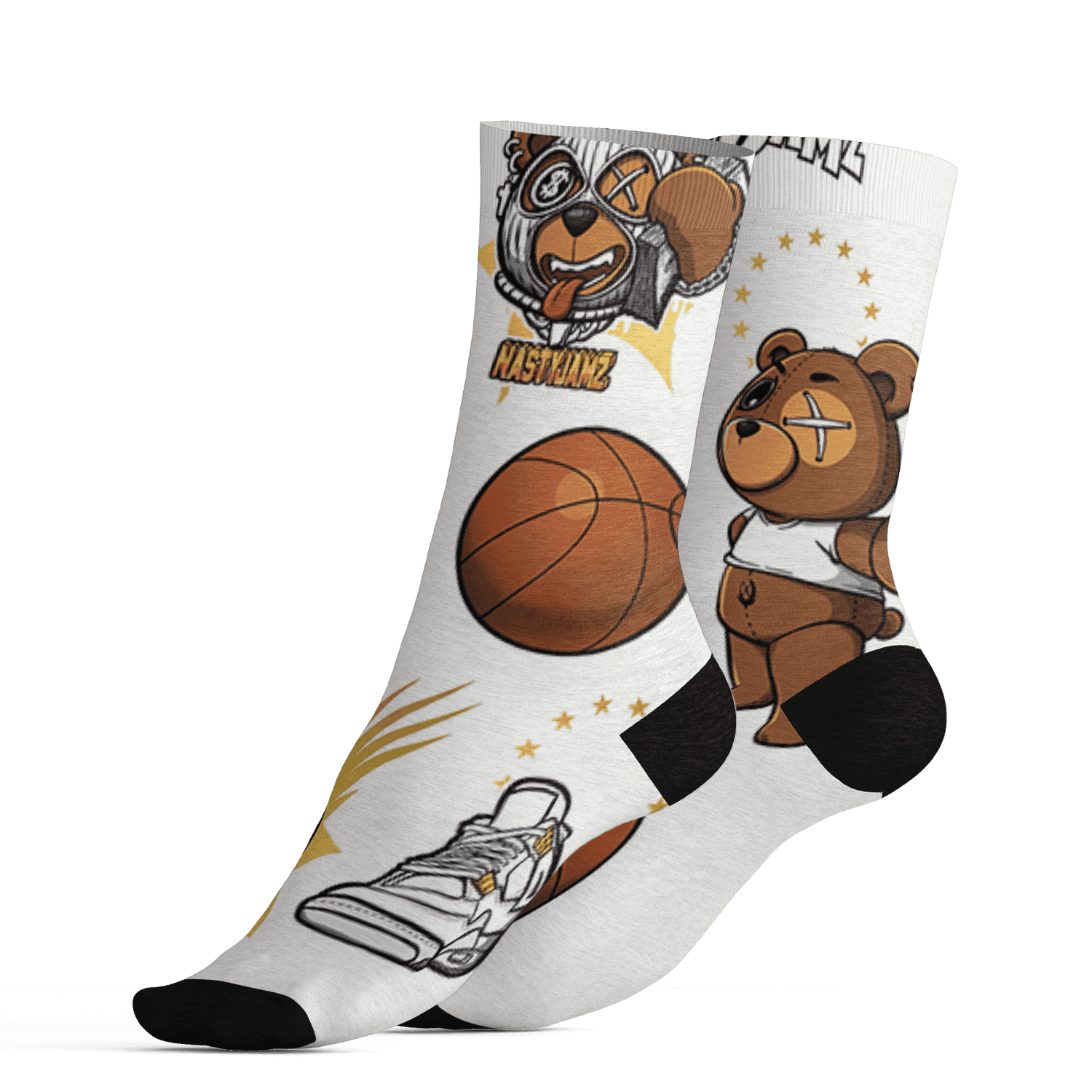 Sail 4s Socks Match BER Icon Wallpapers 3D All-Over Print - NastyJamz