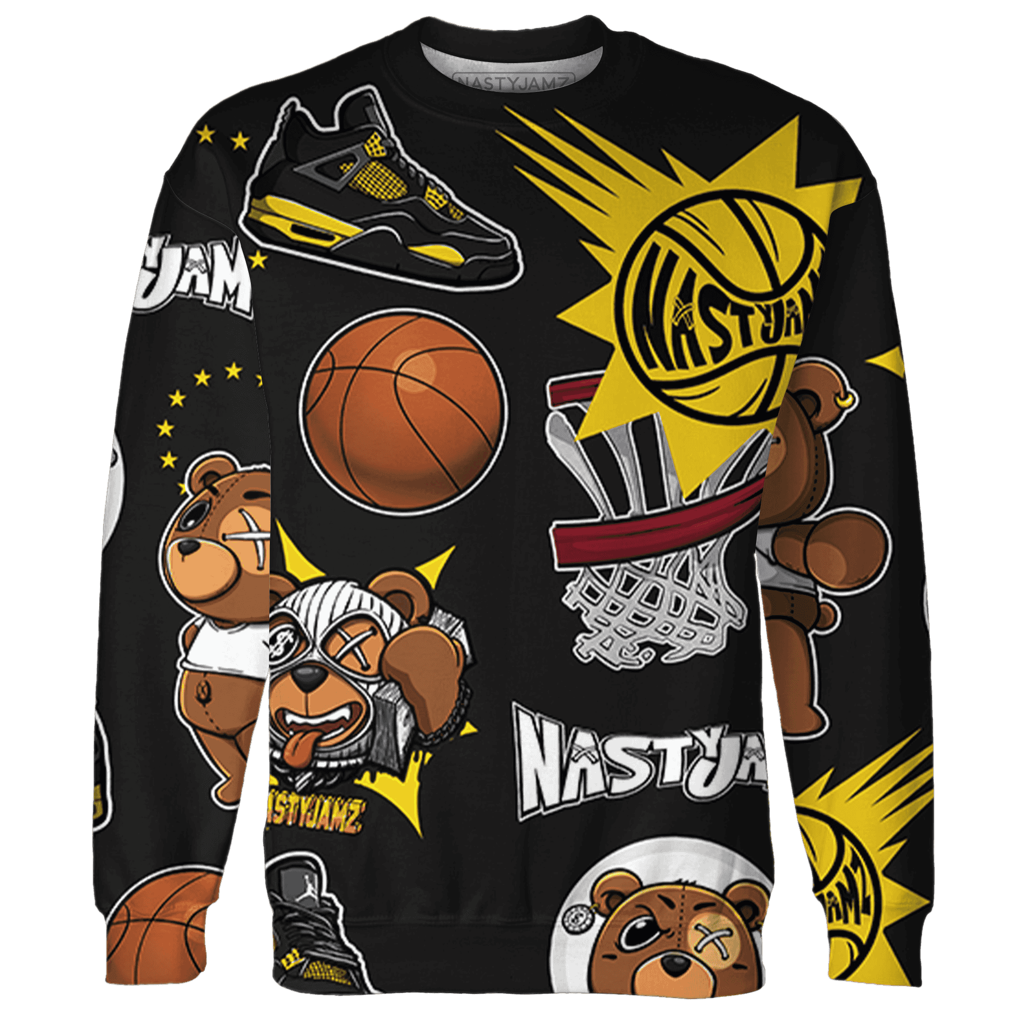 Thunder 4s Sweatshirt Match BER Icon Wallpapers 3D All-Over Print - NastyJamz