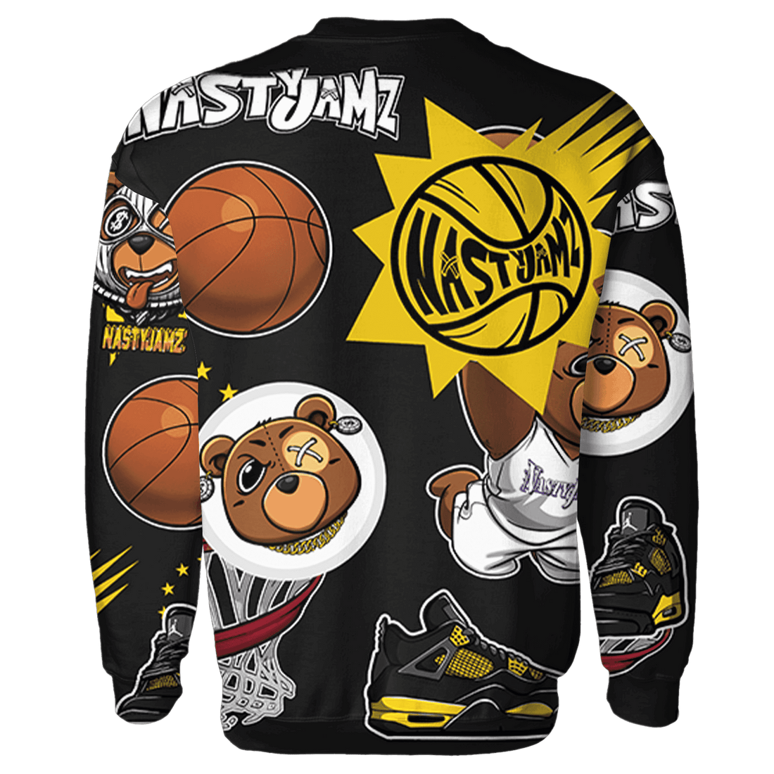 Thunder 4s Sweatshirt Match BER Icon Wallpapers 3D All-Over Print - NastyJamz