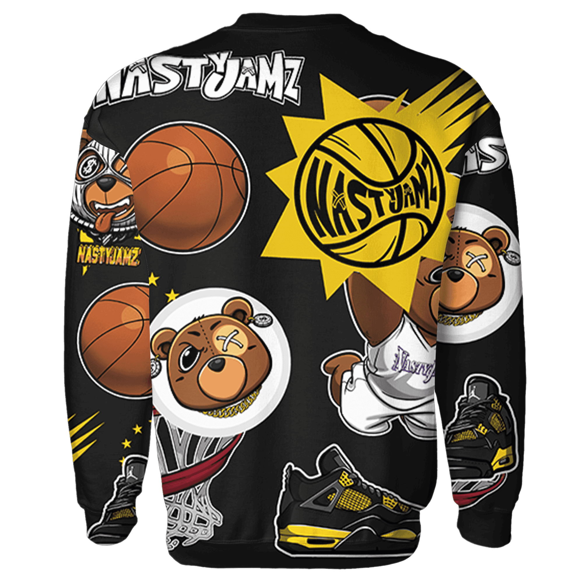 Thunder 4s Sweatshirt Match BER Icon Wallpapers 3D All-Over Print - NastyJamz
