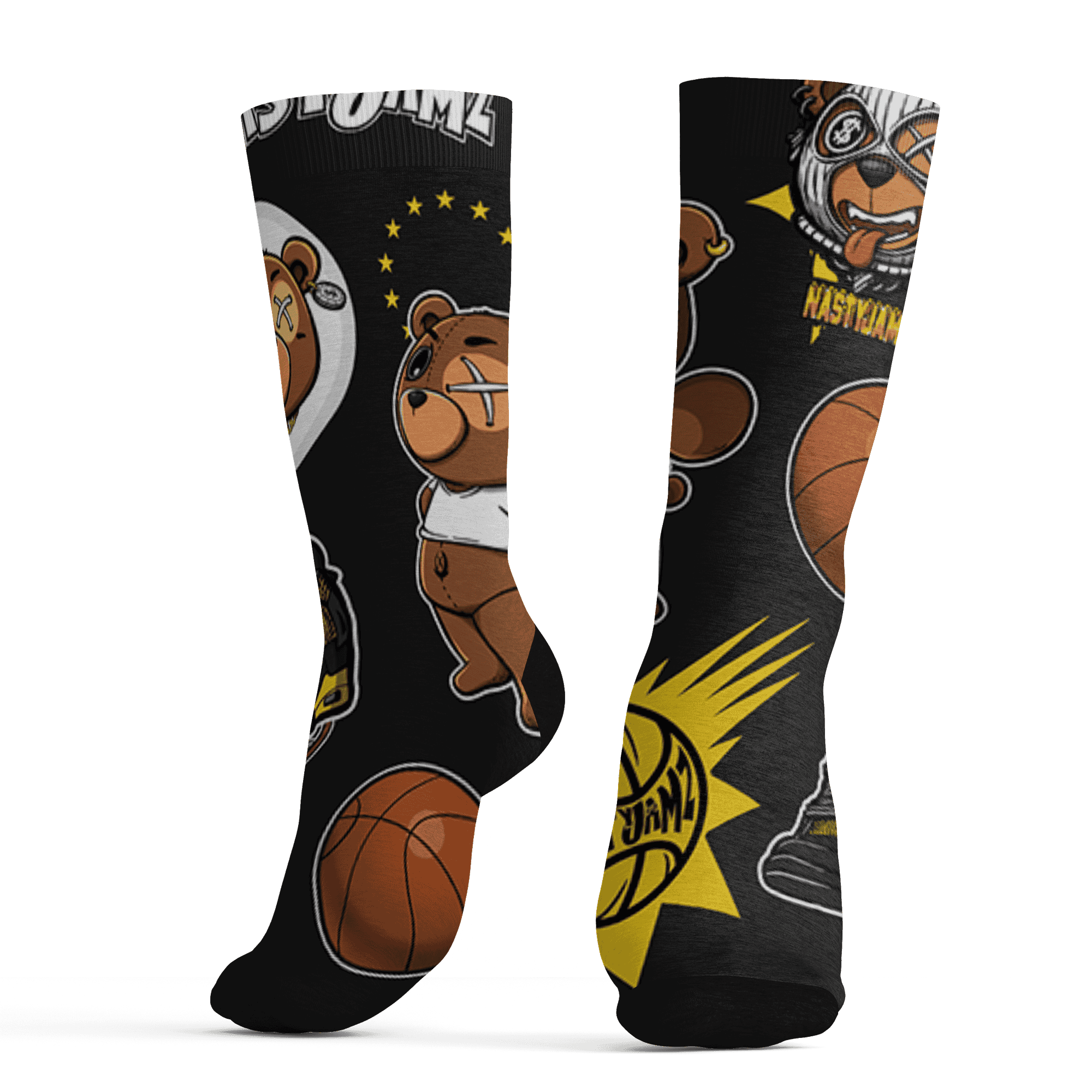 Thunder 4s Socks Match BER Icon Wallpapers 3D All-Over Print - NastyJamz