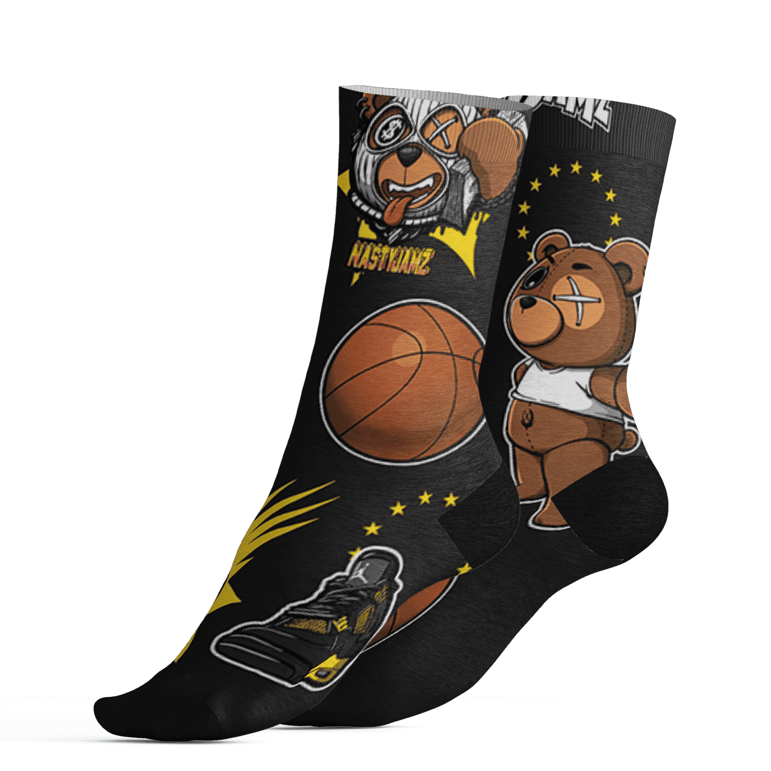 Thunder 4s Socks Match BER Icon Wallpapers 3D All-Over Print - NastyJamz