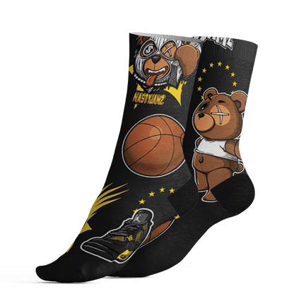 Thunder 4s Socks Match BER Icon Wallpapers 3D All-Over Print - NastyJamz