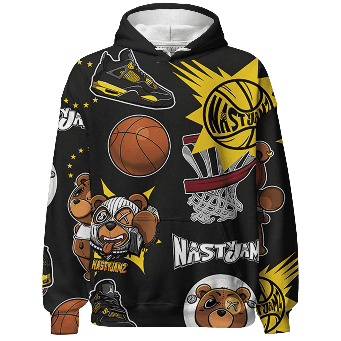 Thunder 4s Hoodie Match BER Icon Wallpapers 3D All-Over Print - NastyJamz