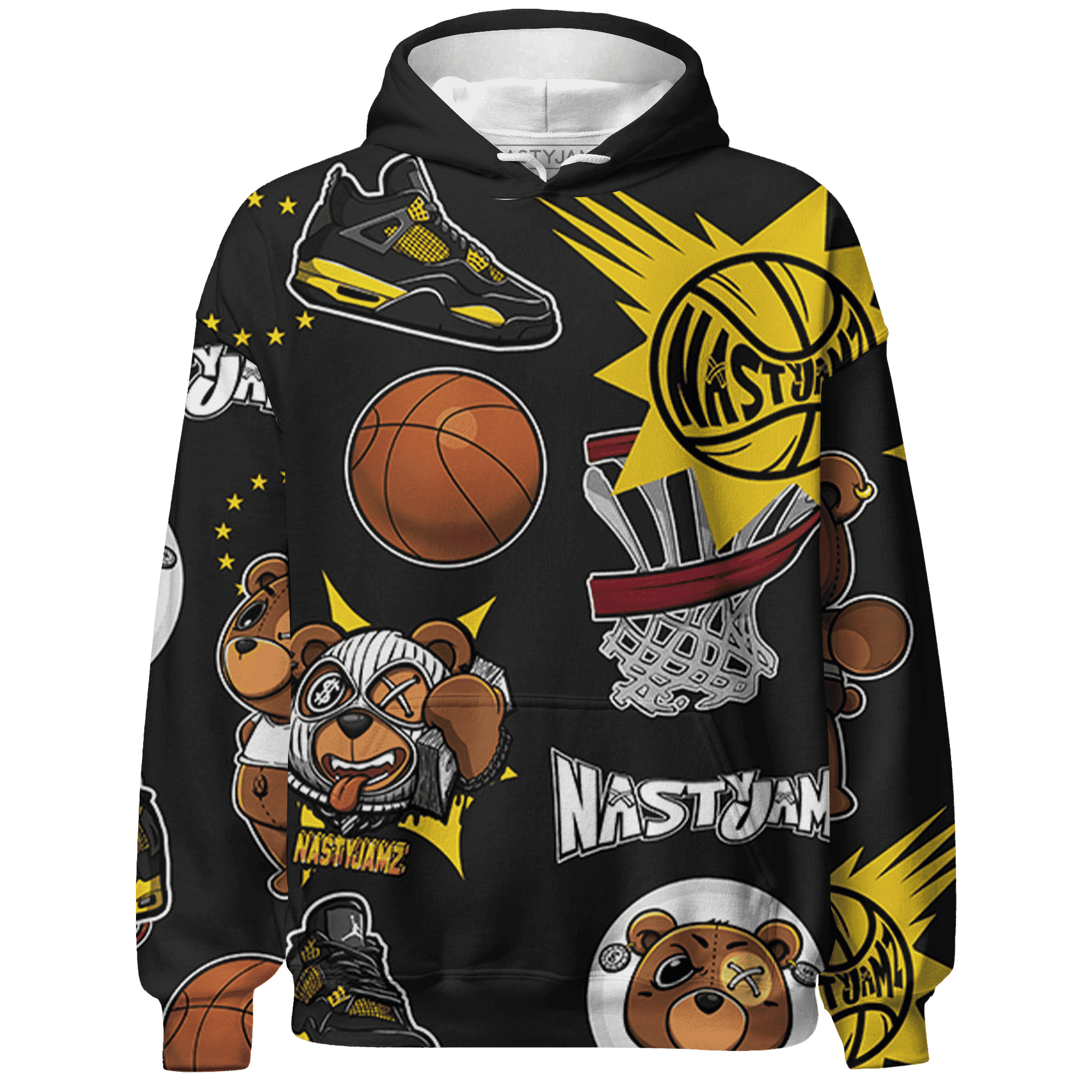 Thunder 4s Hoodie Match BER Icon Wallpapers 3D All-Over Print - NastyJamz