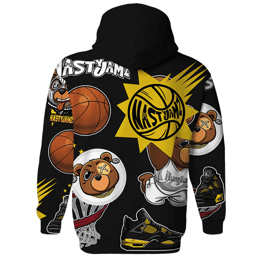 Thunder 4s Hoodie Match BER Icon Wallpapers 3D All-Over Print - NastyJamz