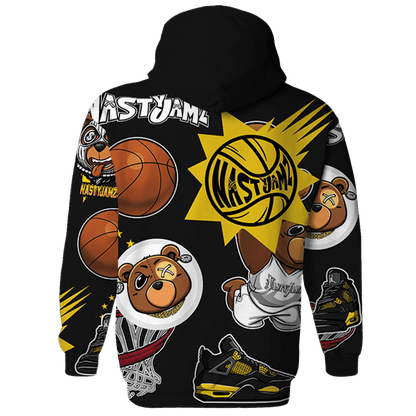 Thunder 4s Hoodie Match BER Icon Wallpapers 3D All-Over Print - NastyJamz