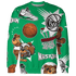 Lucky Green 5s Sweatshirt Match BER Icon Wallpapers 3D All-Over Print - NastyJamz