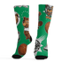 Lucky Green 5s Socks Match BER Icon Wallpapers 3D All-Over Print - NastyJamz