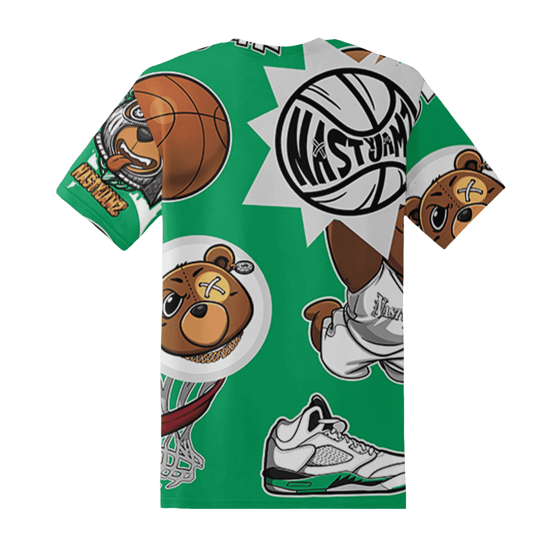 Lucky Green 5s T Shirt Match BER Icon Wallpapers 3D All-Over Print - NastyJamz