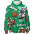 Lucky Green 5s Hoodie Match BER Icon Wallpapers 3D All-Over Print - NastyJamz