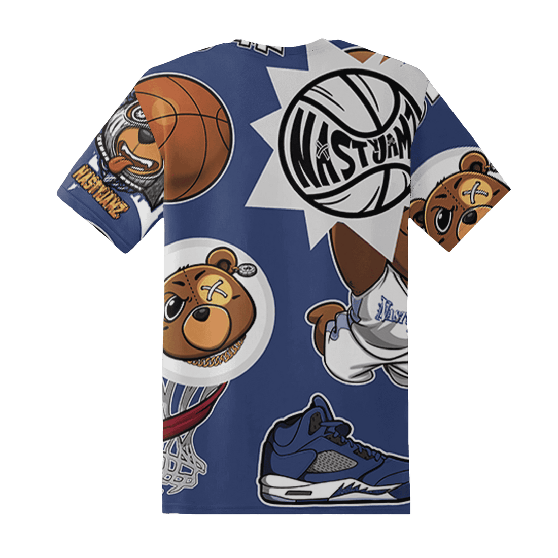 Midnight Navy 5s T Shirt Match BER Icon Wallpapers 3D All-Over Print - NastyJamz