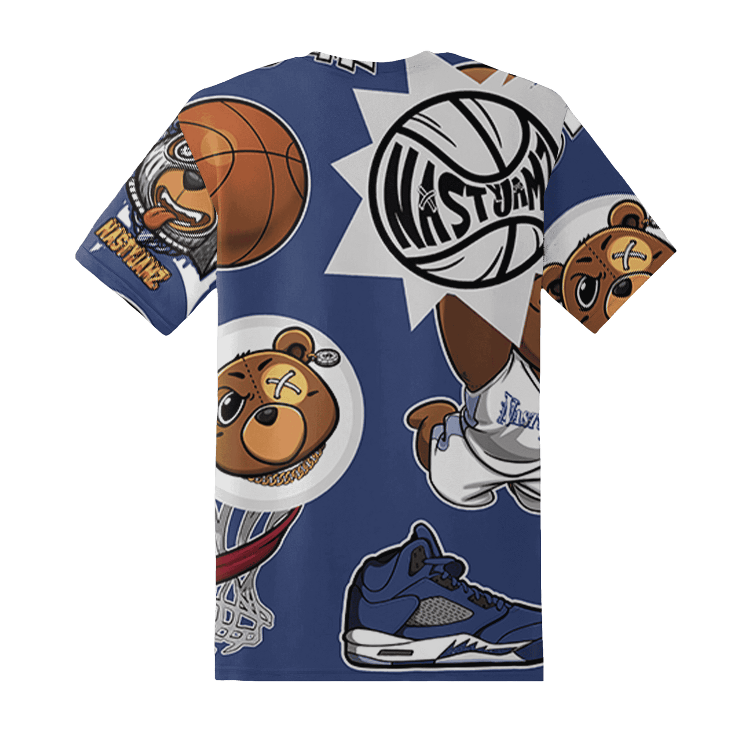 Midnight Navy 5s T Shirt Match BER Icon Wallpapers 3D All-Over Print - NastyJamz