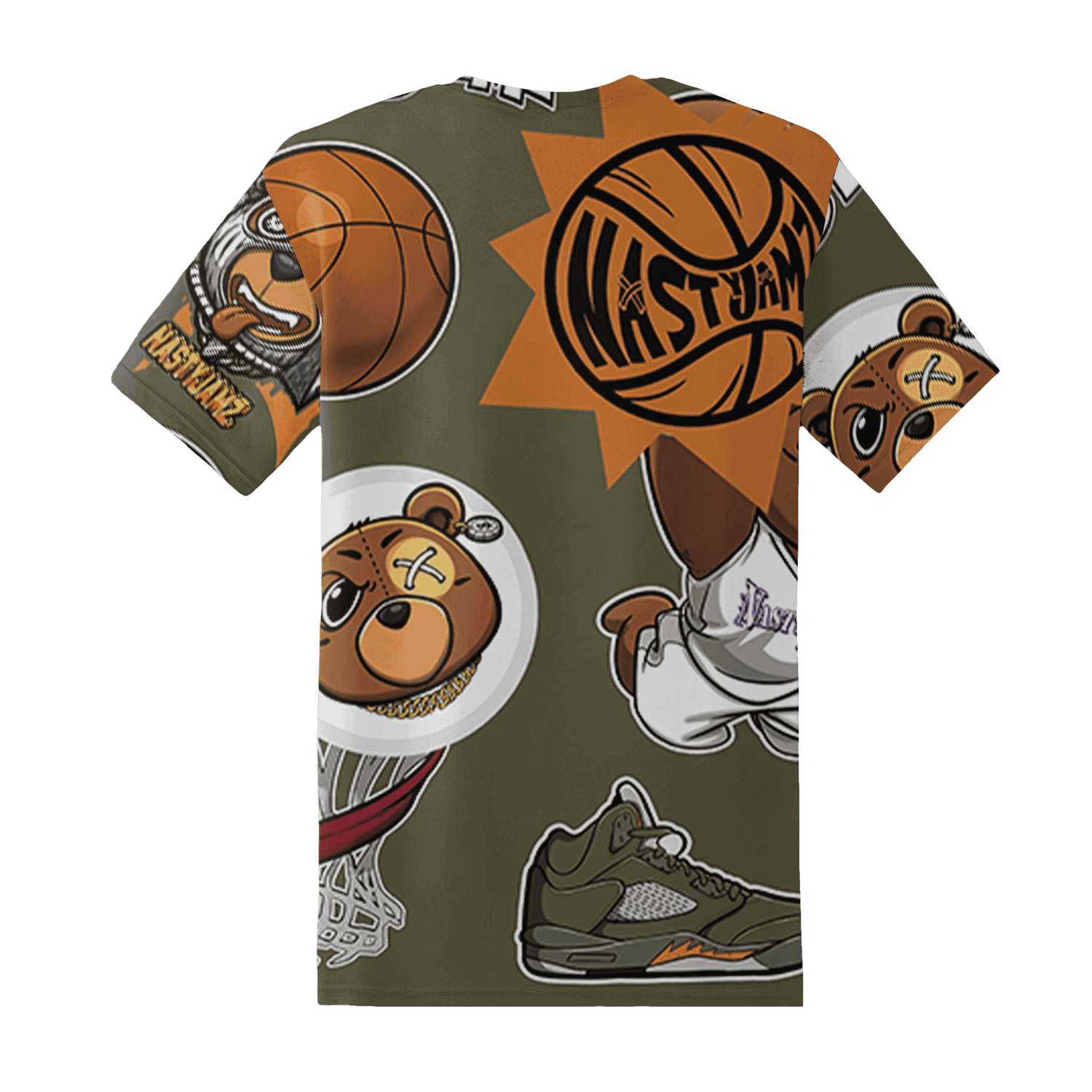 Olive 5s T Shirt Match BER Icon Wallpapers 3D All-Over Print - NastyJamz