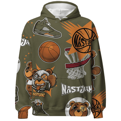 Olive 5s Hoodie Match BER Icon Wallpapers 3D All-Over Print - NastyJamz