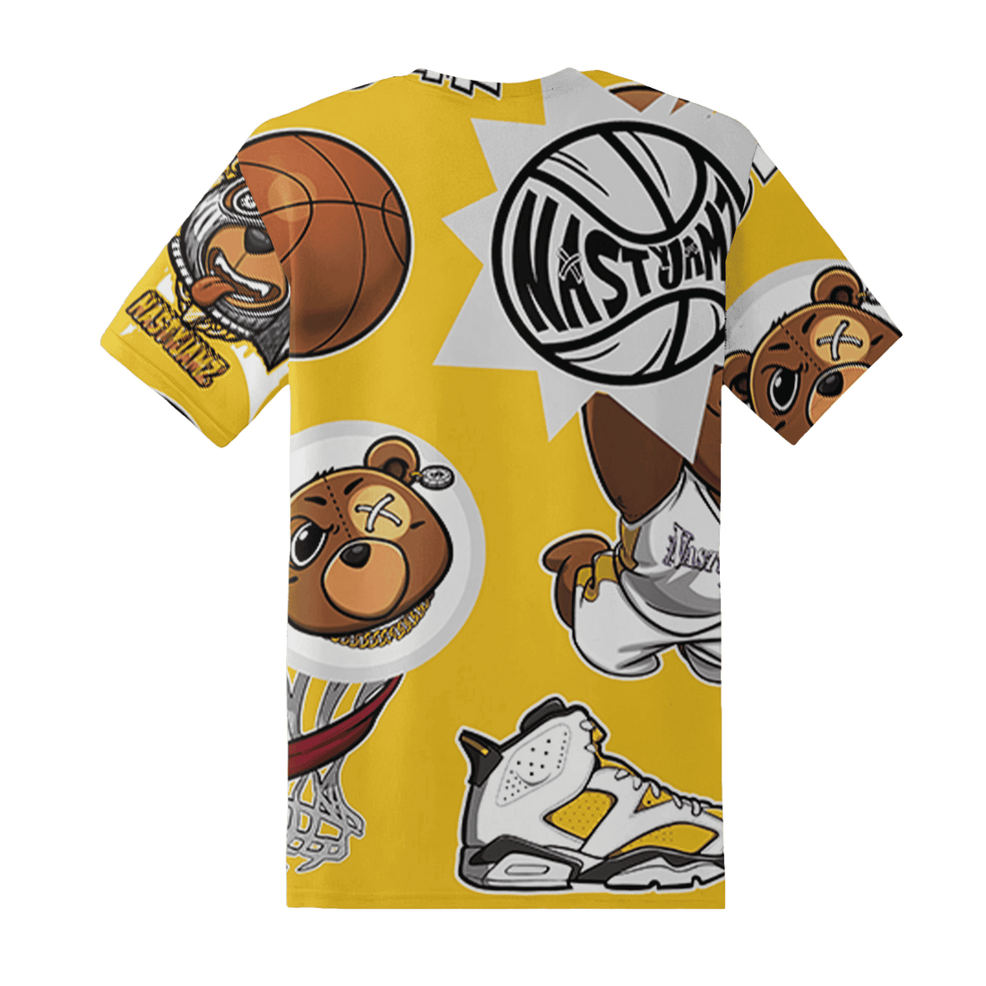 Yellow Ochre 6s T Shirt Match BER Icon Wallpapers 3D All-Over Print - NastyJamz