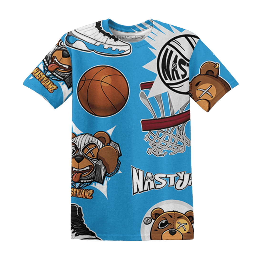 Powder Blue 9s T Shirt Match BER Icon Wallpapers 3D All-Over Print - NastyJamz