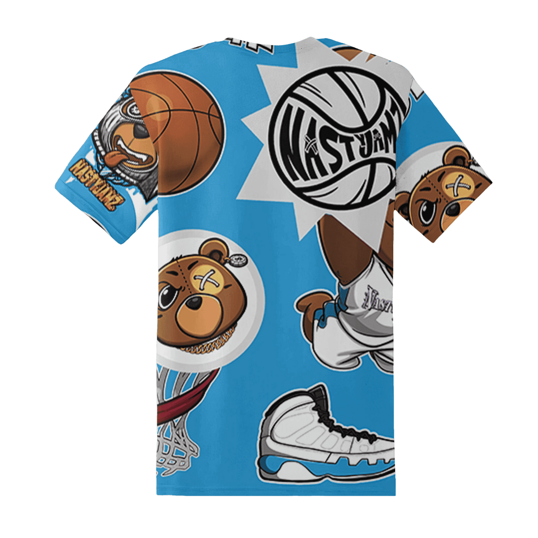 Powder Blue 9s T Shirt Match BER Icon Wallpapers 3D All-Over Print - NastyJamz