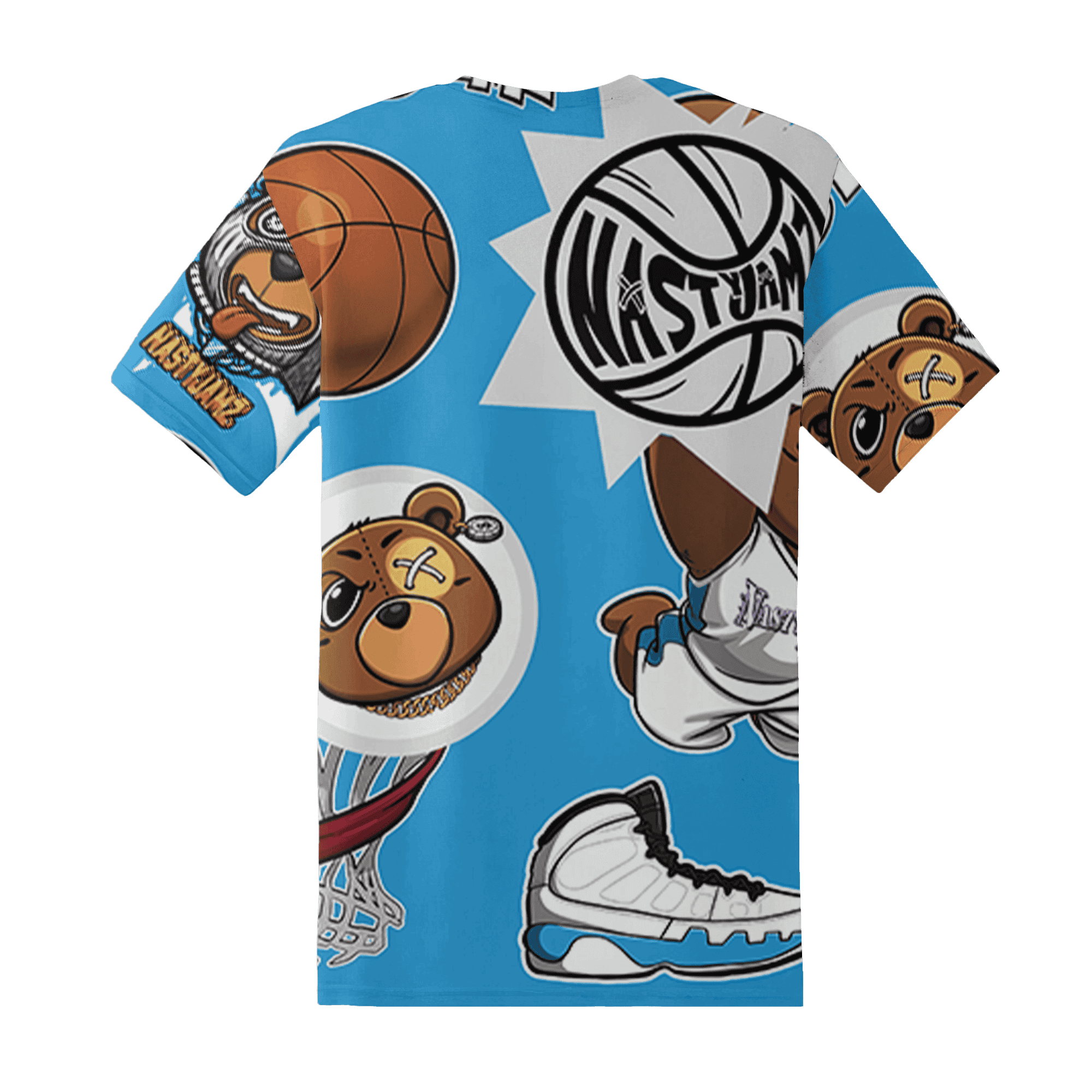 Powder Blue 9s T Shirt Match BER Icon Wallpapers 3D All-Over Print - NastyJamz