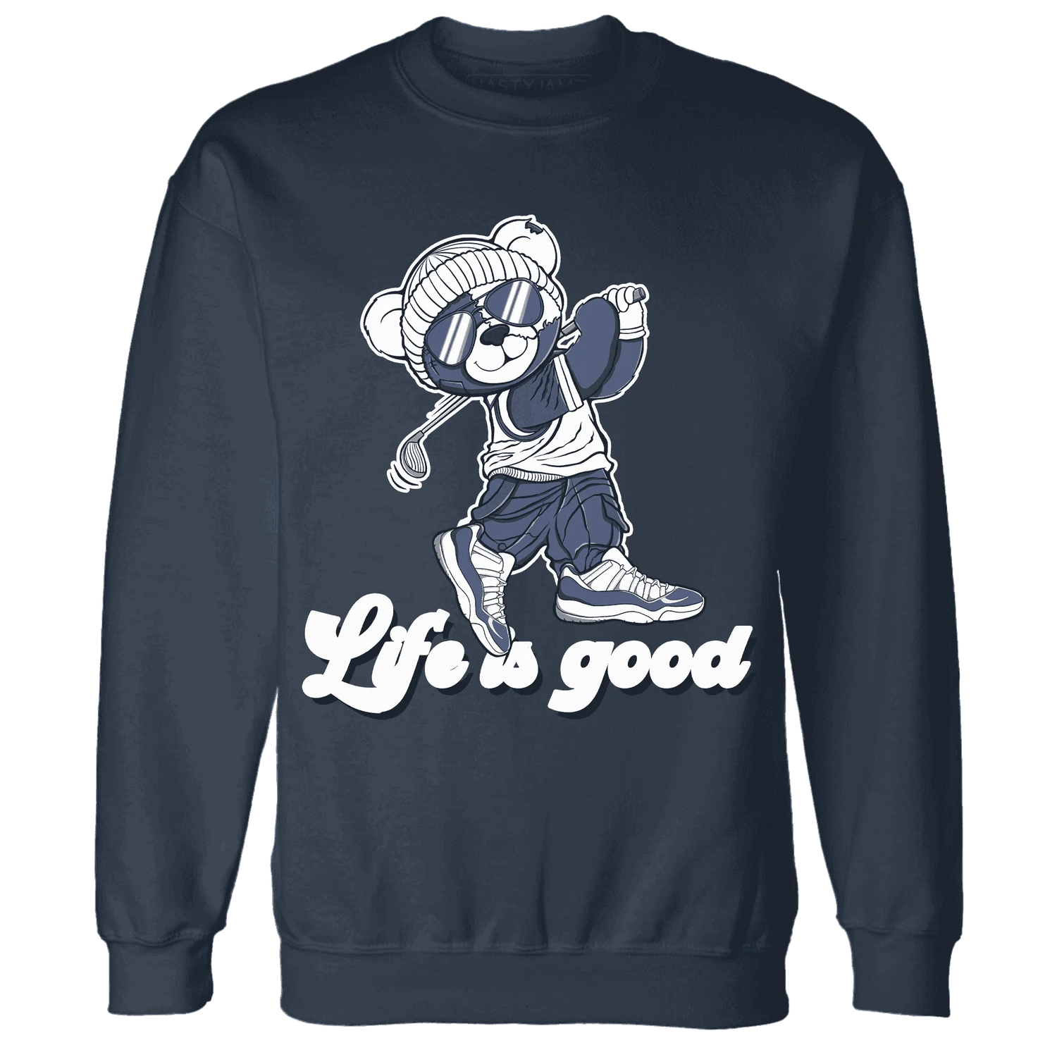 Low-Diffused-Blue-11s-Sweatshirt-Match-BER-Like-Golf