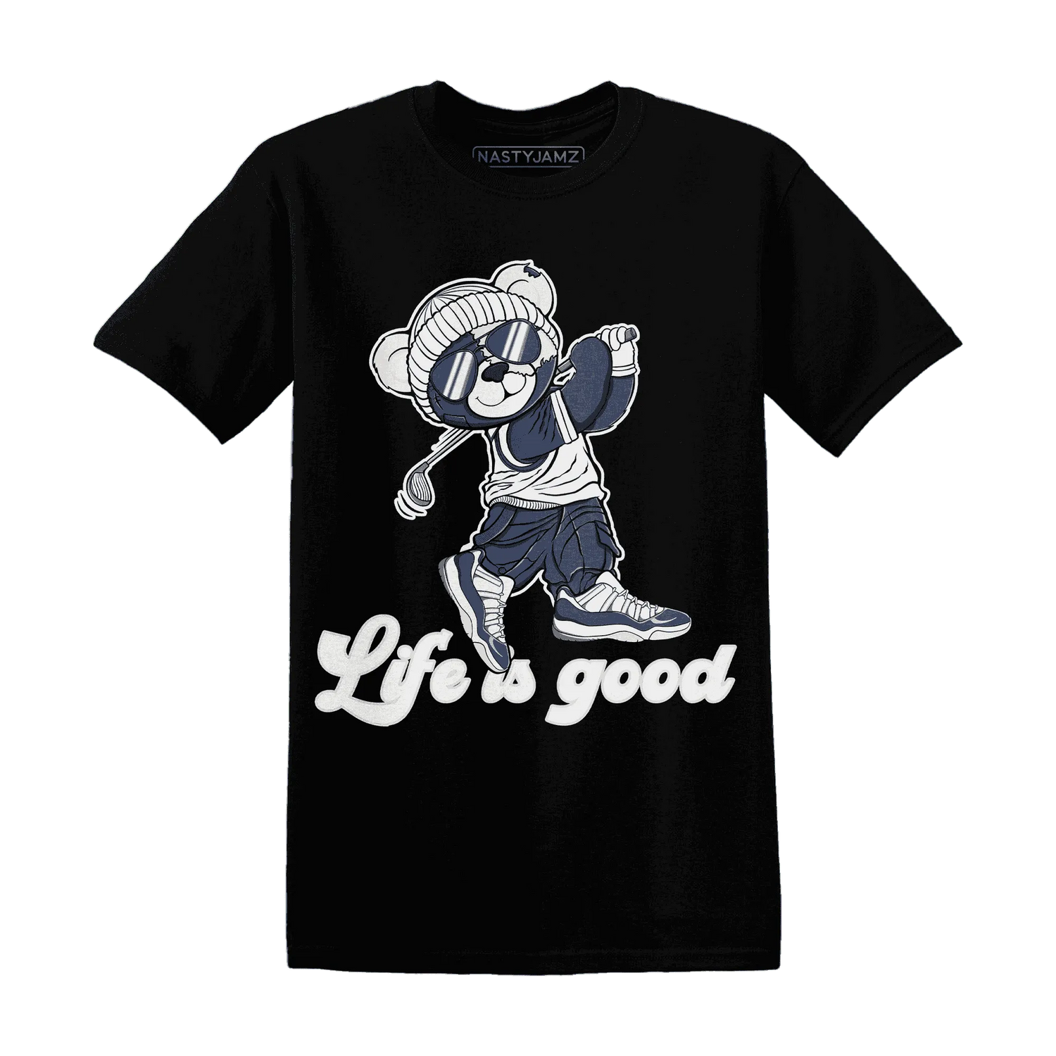 Low-Diffused-Blue-11s-T-Shirt-Match-BER-Like-Golf