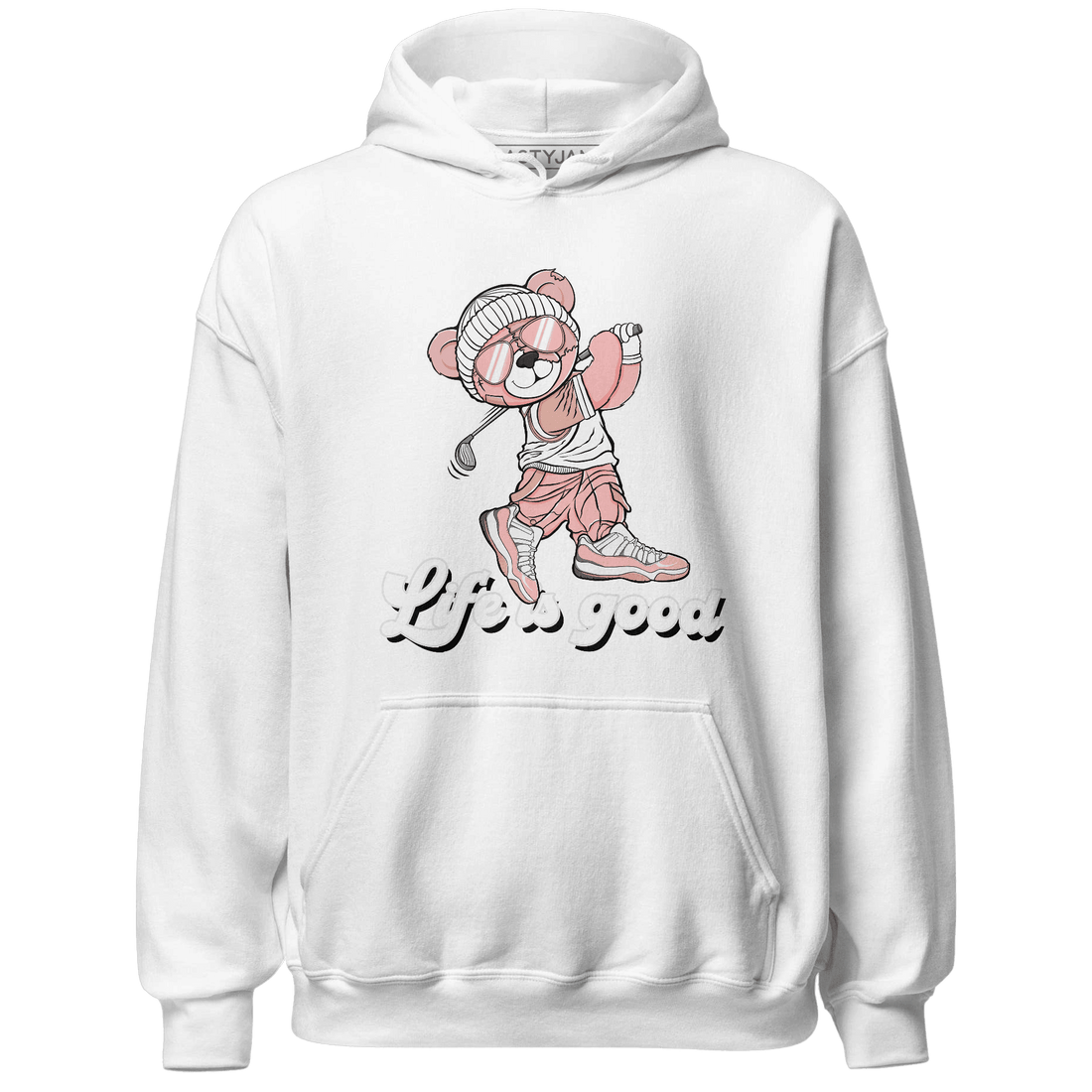Low Legend Pink 11s Hoodie Match BER Like Golf - NastyJamz