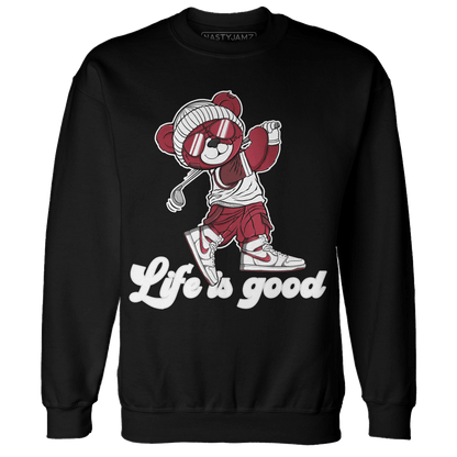 High 85 Metallic Burgundy 1s Sweatshirt Match BER Like Golf - NastyJamz