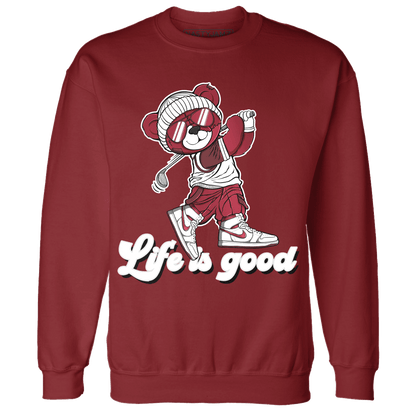 High 85 Metallic Burgundy 1s Sweatshirt Match BER Like Golf - NastyJamz