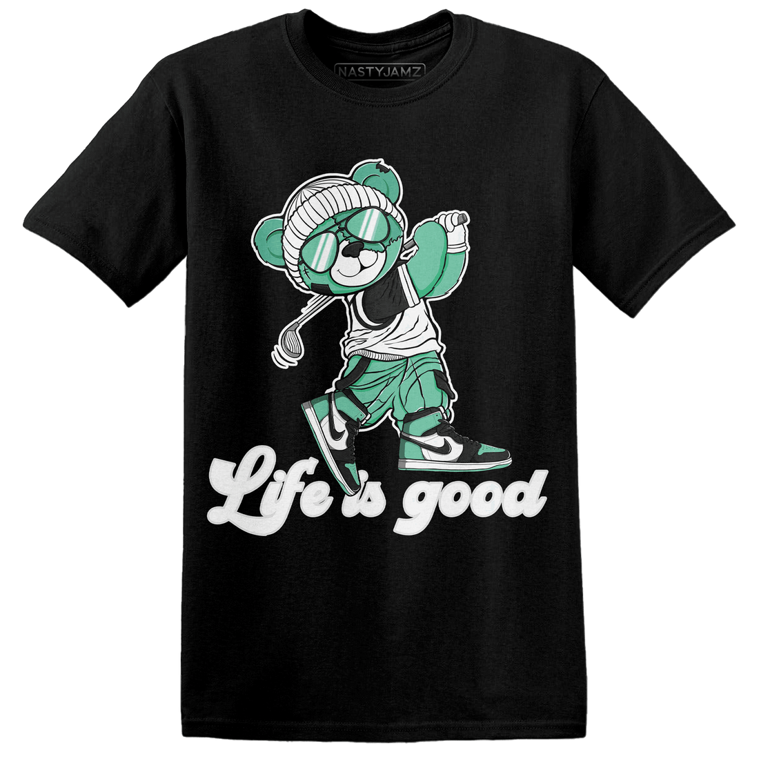 High OG Green Glow 1s T Shirt Match BER Like Golf - NastyJamz