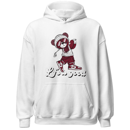 High White Team Red 1s Hoodie Match BER Like Golf - NastyJamz